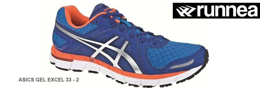  Asics Gel Excel 33 - 2, top of the range in natural running shoes