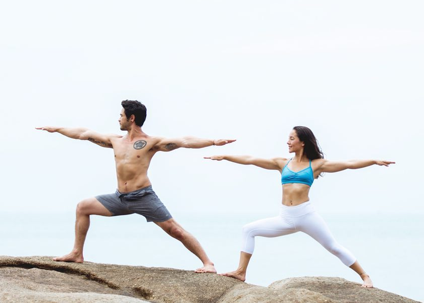 Yoga-Stellungen-der-Krieger