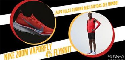 Nike Zoom Vaporfly 4% Flyknit, las zapatillas de running de Eliud Kipchoge, el maratoniano más rápido del planeta