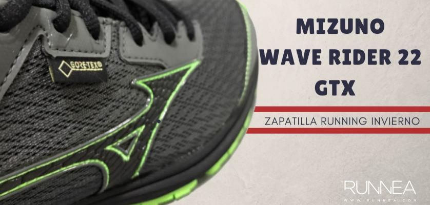 Mizuno Wave Rider GTX Para Hombre Zapatillas Para Correr-Gris