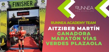 La historia de Aitziber Martín, Runnea Academy Team y ganadora del Maratón Vías Verdes de Andoain