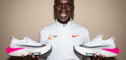 Las zapatillas de Eliud Kipchoge con las que corrió en menos de 2 horas una maratón
