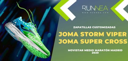Joma Super Cross y Joma Storm Viper, zapatillas customizadas para celebrar el 20 aniversario del Movistar Medio Maratón Madrid