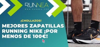 Las mejores zapatillas de running Nike con mejor relación calidad-precio, que no superan los 100€