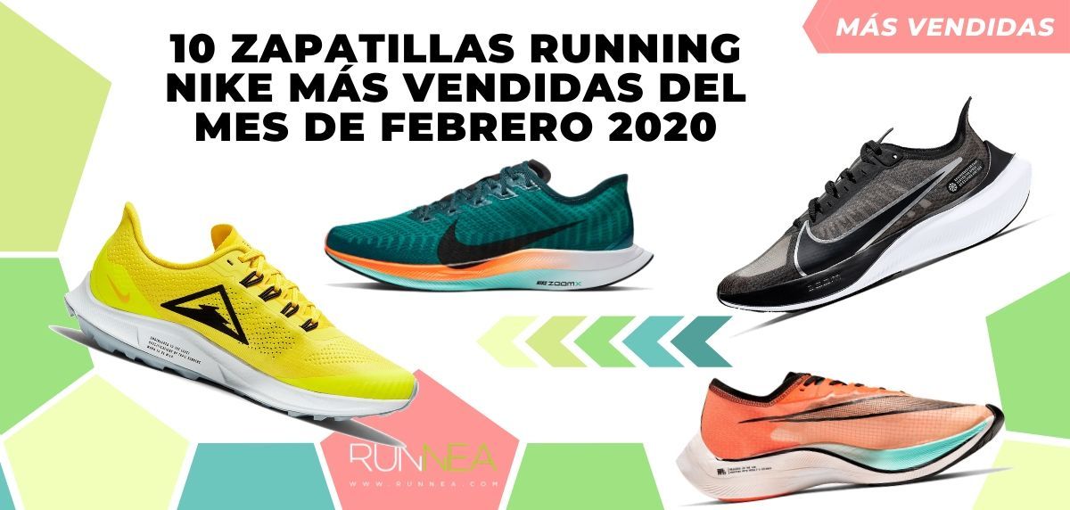Os 10 sapatilhas de running Nike mais vendidos de fevereiro de 2020 