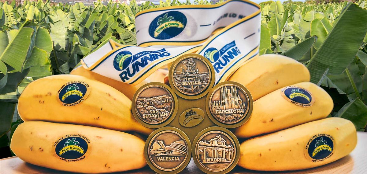 El Circuito Nacional de Running Plátano de Canarias presenta su medalla oficial