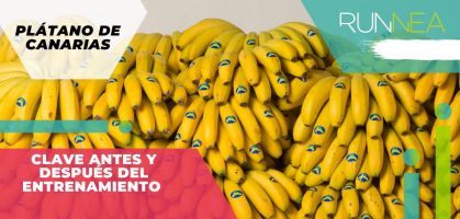 El plátano de Canarias, el mejor alimento para comer antes y después de un entrenamiento 