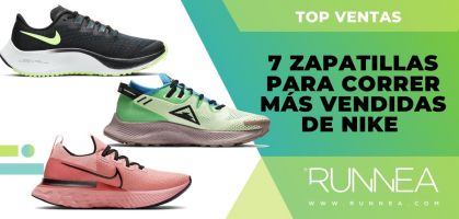 Os 7 sapatilhas de corrida mais vendidos Nike no seu sítio Web