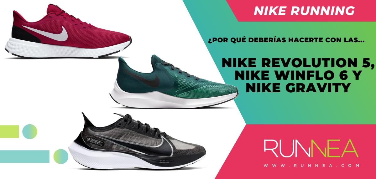 5 razones por las que deberías comprar las Nike Revolution 5, Nike Winflo y Nike Zoom Gravity