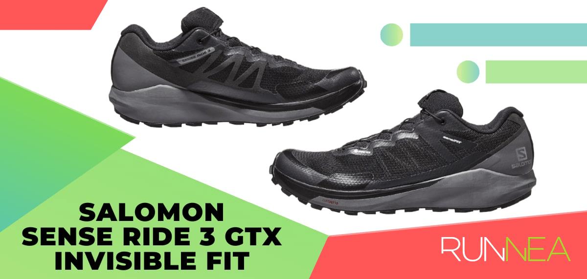 Las mejores zapatillas trail running de 2020, Salomon Sense Ride 3 gtx Invisible Fit