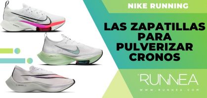 Nike Air Zoom Tempo Next %, Alphafly %, Vaporfly Next%, las zapatillas para pulverizar cronos
