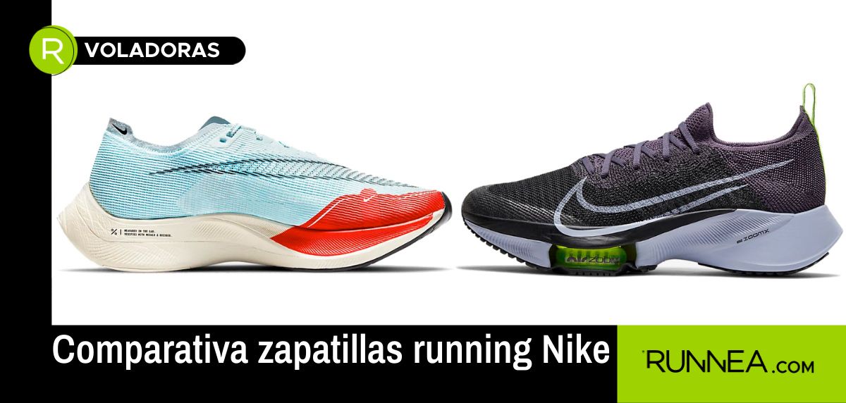 Golpe fuerte Gato de salto aquí Zapatillas de competición Nike: ¿cuál elegir las Nike ZoomX Vaporfly Next%  2 o las Nike Air Zoom Tempo NEXT%?