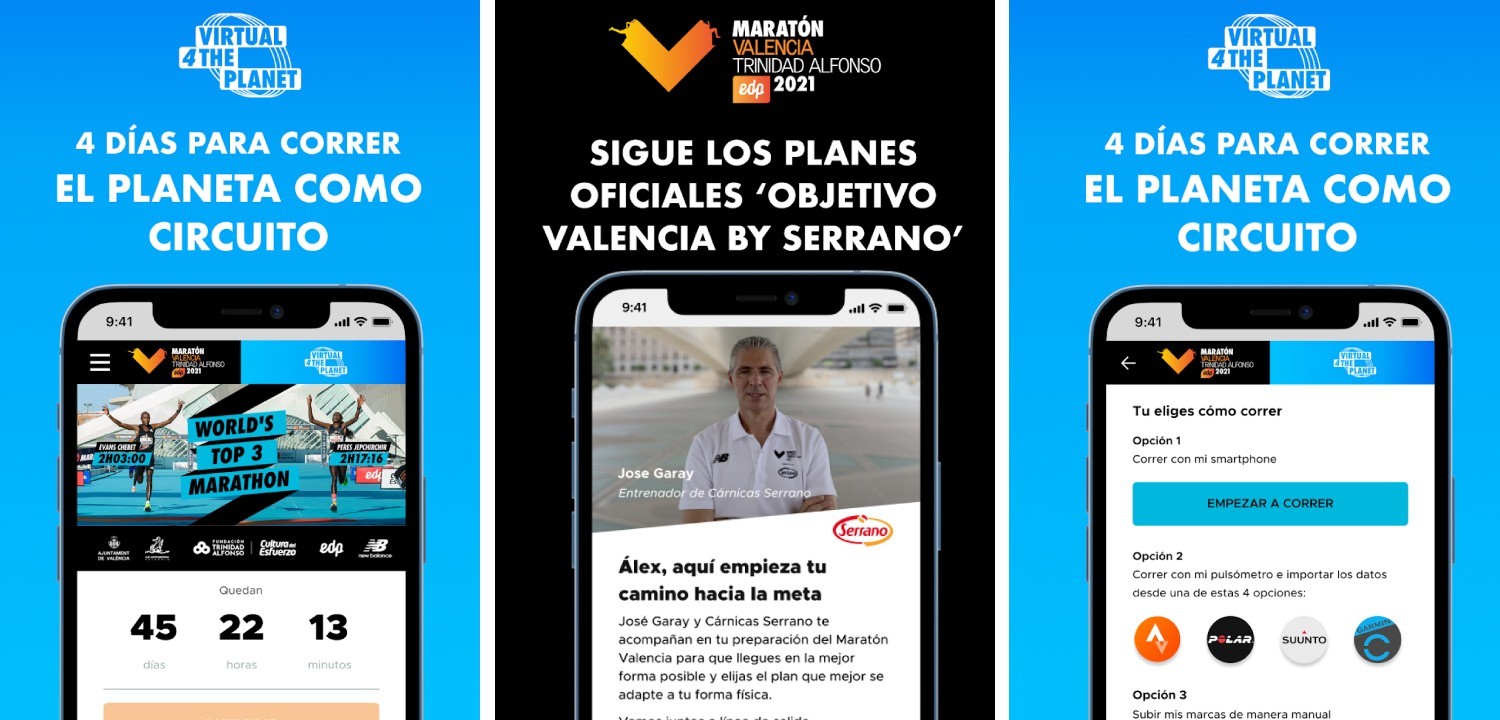 Tecnología RUNNEA Academy en la nueva app de entrenamiento de la Maratón de Valencia