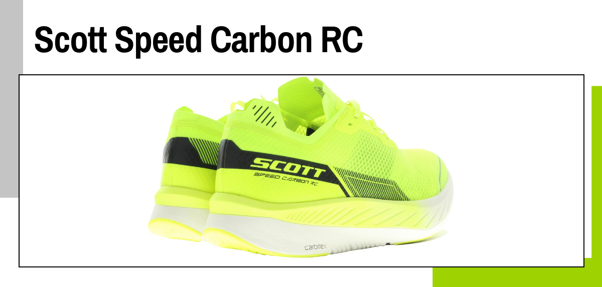 Mejores zapatillas Wave running con placa de fibra de carbono - Scott Speed Carbon RC 