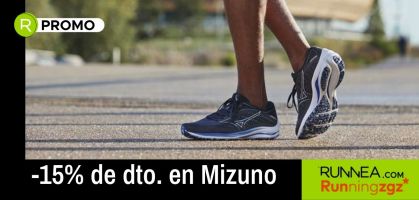 -15% de dto. en zapatillas running de Mizuno ¡sólo en Running ZGZ!