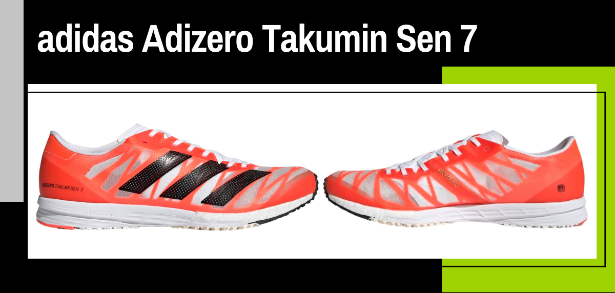 6 zapatillas rápidas más destacadas de adidas: Adizero Takumi Sen 7