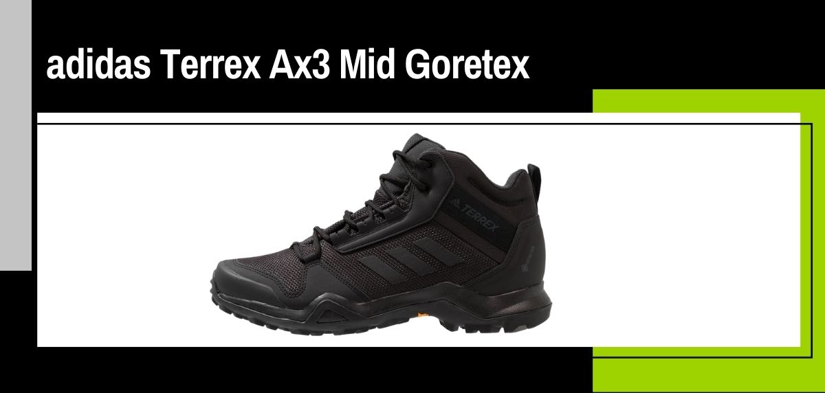 Adidas Terrex Terrex Ax3 Mid Goretex scarpe da trekking, Adidas Terrex Ax3 Terrex Ax3 Mid Goretex