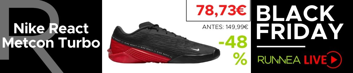 Mejores ofertas de Black Friday en zapatillas running en directo, Nike React Metcon Turbo