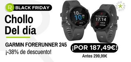 Chollo del día: ¡Garmin Forerunner 245 por 187,49€ con un -38% de descuento!