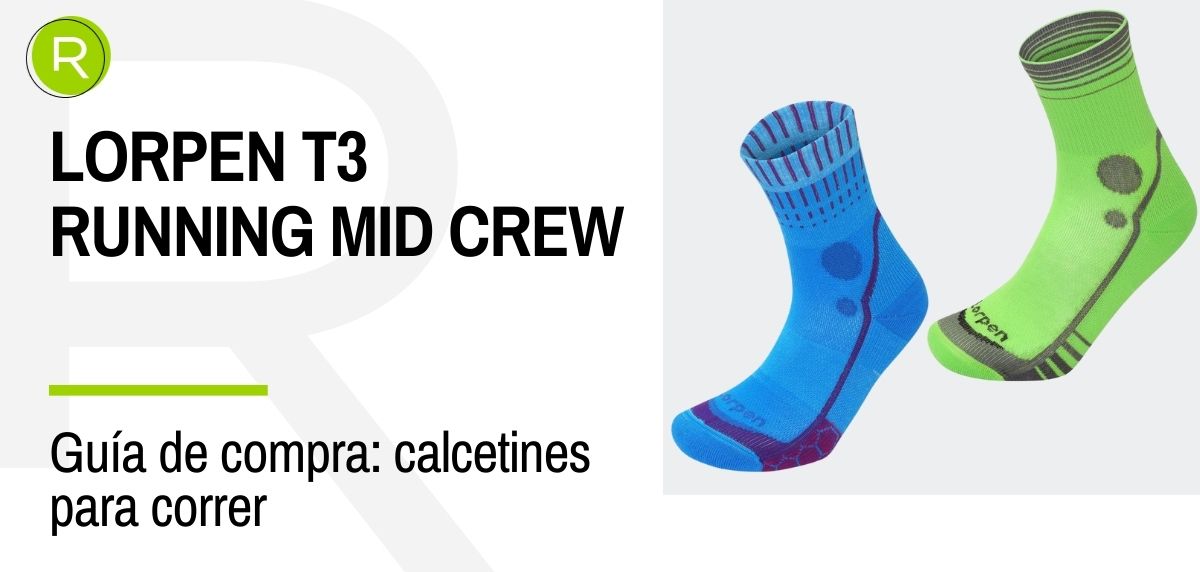 Mejores modelos de calcetines de running - Lorpen T3 Running Mid Crew