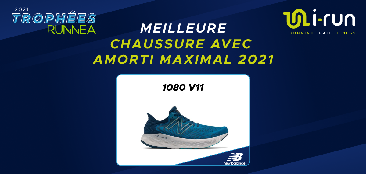 IX RUNNEA 2021 Awards - meilleure chaussure de running amortis maximal : New Balance Fresh Foam 1080 v11