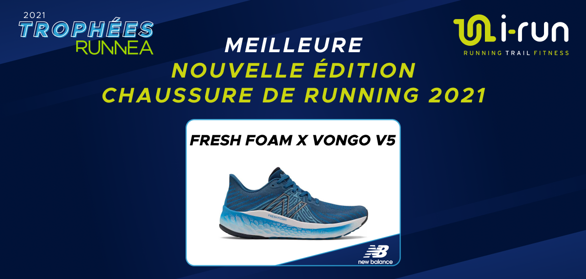 IX RUNNEA 2021 Awards - meilleure conception de chaussures de running: New Balance Fresh Foam X Vongo v5