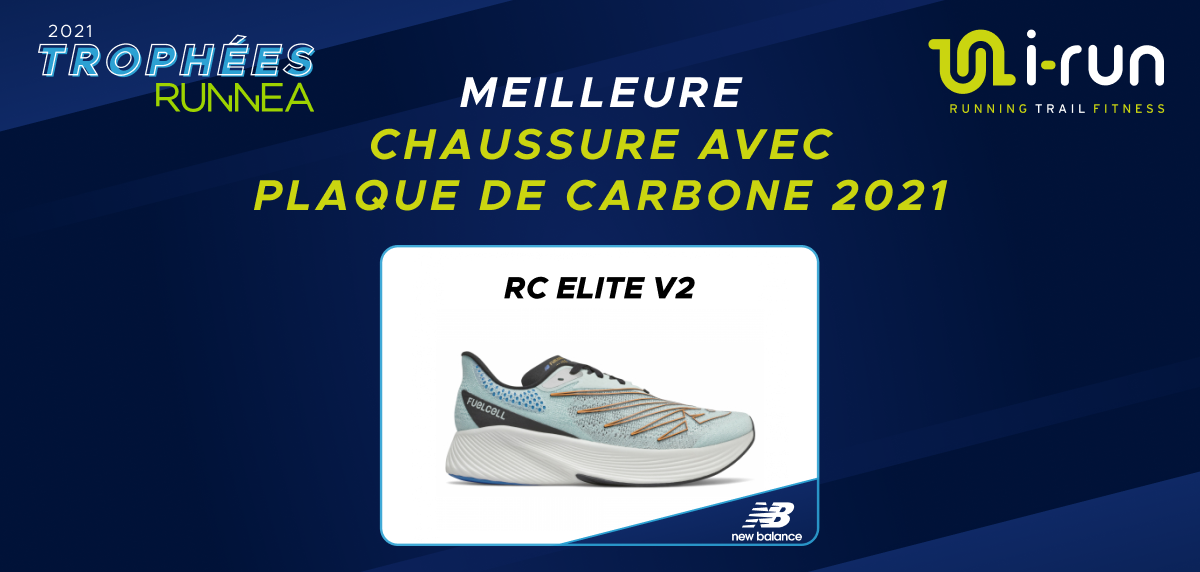 IX RUNNEA 2021 Awards - meilleure chaussure de running avec plaque de carbone : New Balance FuelCell RC Elite v2