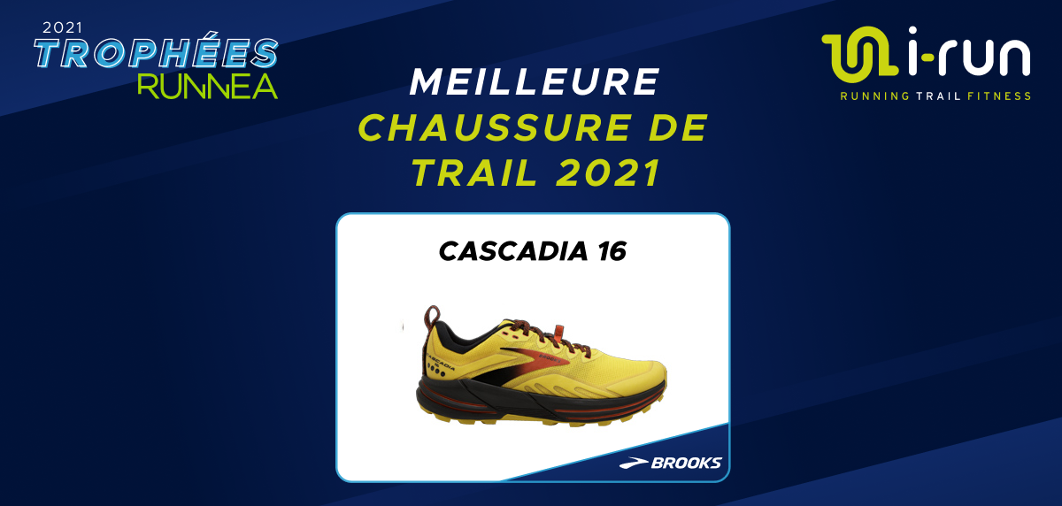 IX RUNNEA 2021 Awards - meilleure chaussure de trail running: Brooks Cascadia 16