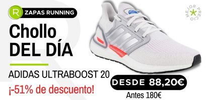 Chollo del día: ¡adidas Ultraboost 20 desde 88,20€ con un -51% de descuento!