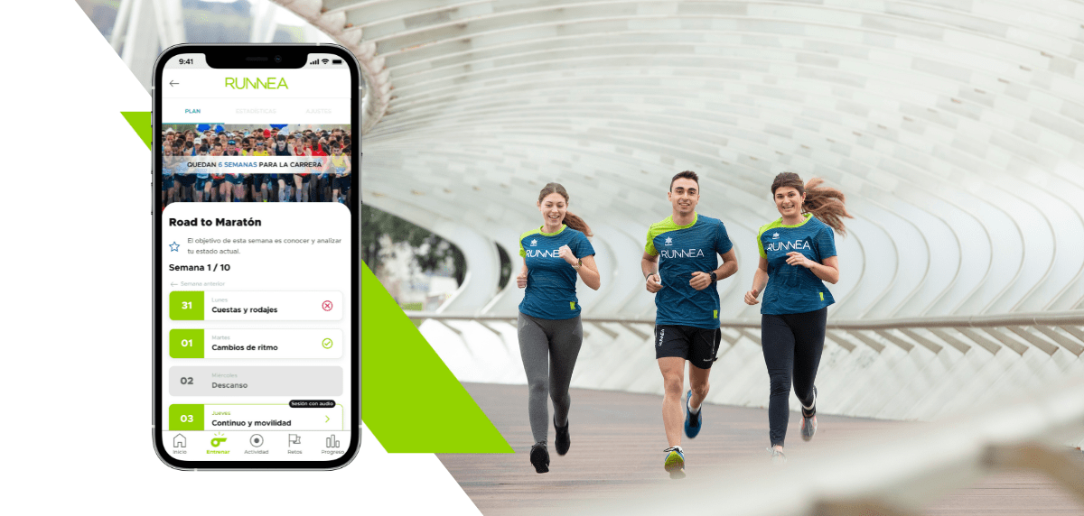 Get fit with RUNNEA, the app that has revolutionized the running world