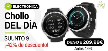 Chollo del día: ¡Suunto 9 desde 289,99€ con un -42% de descuento!