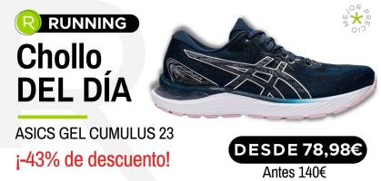 Chollo del día: ASICS Gel Cumulus 23 desde 79,98€ con un -43% de descuento!