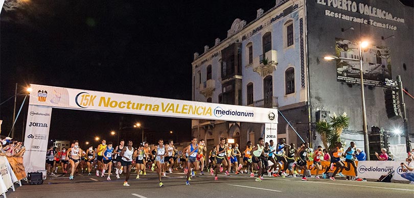 Mejores carreras populares del último cuatrimestre de 2022 - 15k Nocturna Valencia 2022