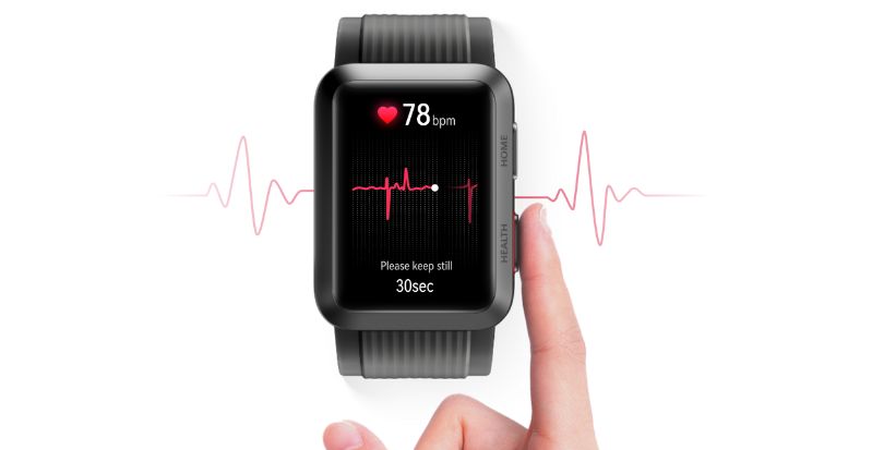 Huawei Watch D, electrocardiograma