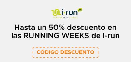 Consigue hasta un 50% de descuento en las RUNNING WEEKS de I-Run