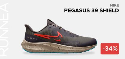 Nike Pegasus 39 Shield por 89,24€ antes 135€ (-34% de descuento)