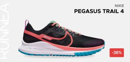 Nike Pegasus Trail 4 por 79,99€ antes 129,99€ (-38% descuento)