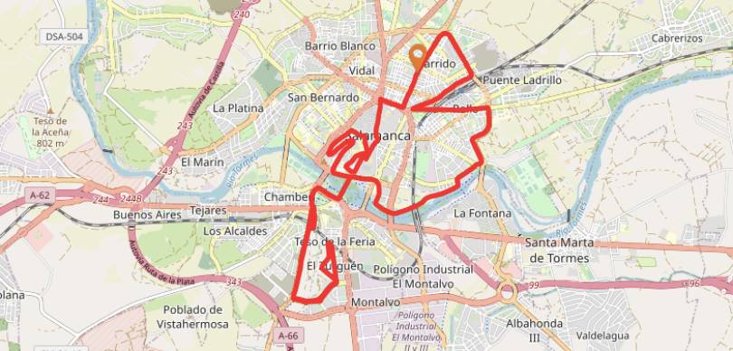 Media Maratón Ciudad de Salamanca 2023: Mapa
