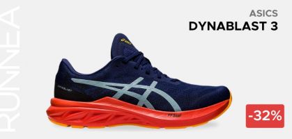 ASICS Dynablast 3 por 81,95€ antes 120€ (-32% descuento)