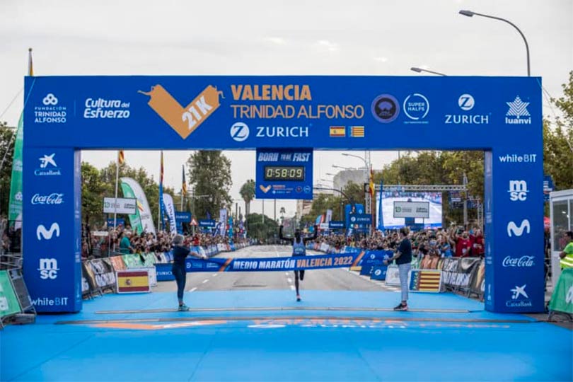 Medio Maratón Valencia Trinidad Alfonso Zurich 2023, marcas acreditadas
