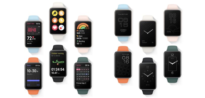 Xiaomi Smart Band 7 Pro: Les cadrans de montre
