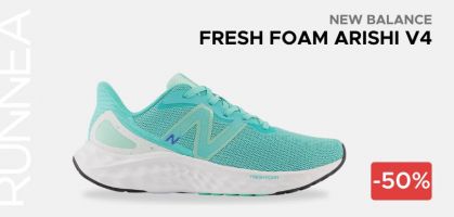 New Balance Fresh Foam Arishi v4 de mujer por 45€ antes 90€ (-50% de descuento)