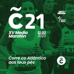 Cartel - Media Maratón Coruña 21 2023