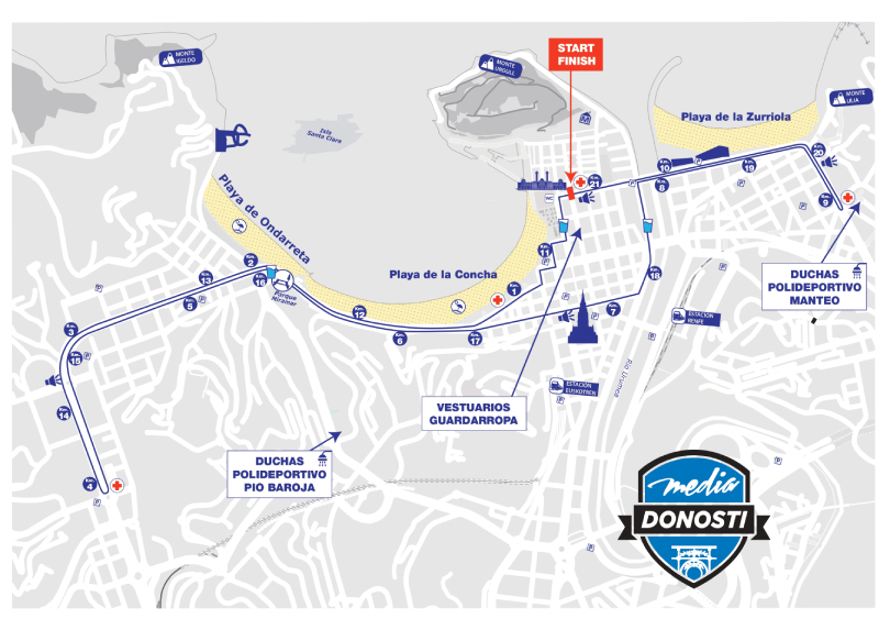 Maratón Donosti 2023: Mapa