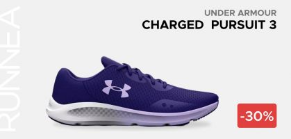 Under Armour Charged Pursuit 3 por 43,70€ para mujer antes 65€  (-30% de descuento)