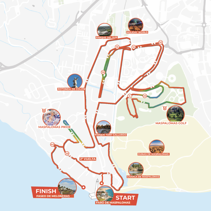 Maratón Gran Canaria - Maspalomas Marathon 2023: Mapa