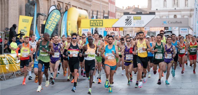 Maratón Zaragoza 2023: Corredores