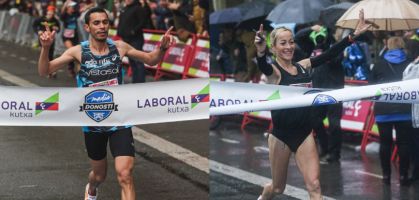 Clasificación Media Maratón Donosti 2023: Hicham Sigueni y Rebeca Suárez, ganadores sobre el asfalto donostiarra