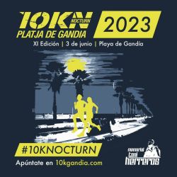 Cartel - 10K Nocturna Gandía 2023