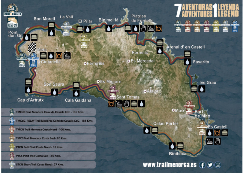 Trail Menorca Camí de Cavalls 2023: Mapas